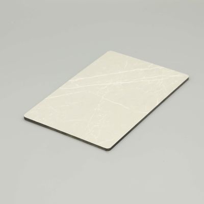 Resistente ai raggi UV, facile manutenzione, impermeabile Jazz, bianco, marmo, pannello composito in alluminio, 4 mm, 1,22*2,44 m
