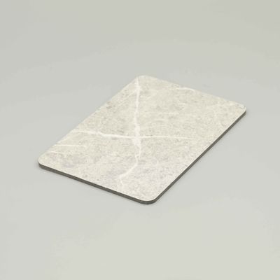 Pannello composito in alluminio marmorizzato impermeabile da 4 mm (4x8 piedi / Finitura bianca effetto roccia antigraffio)