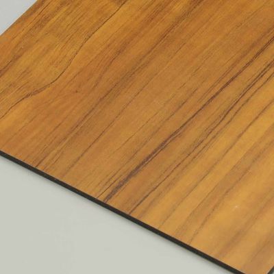 Acciaio di teak Leggio di alluminio Legno finitura Acp fogli di alluminio Pvdf 0,3 cm Rivestimento