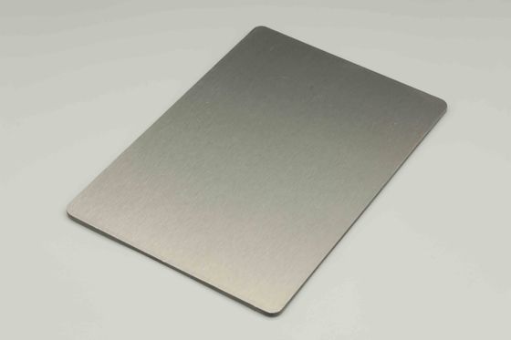 pannelli di facciata in acciaio inossidabile spazzolati Acm Acm 4MM 1,22 X 2,44 Meter