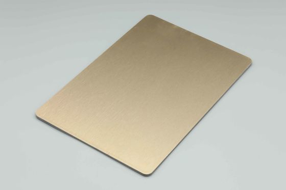 4MM 1,22 X 2,44m Rivestimento per abitazioni In argento spazzolato Acm pannelli compositi esterni in HDPE