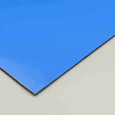 pannello di alluminio composito PE blu eco-friendly 4mm 6mm carta ACM resistente alle intemperie per rivestimenti esterni e cartelloni