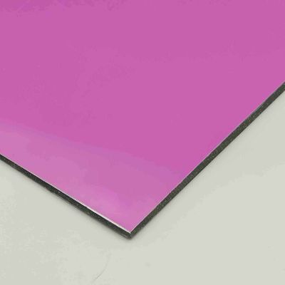 Pannello composito di alluminio viola 3 mm Pe Acp Acp 1220 x 2440 mm