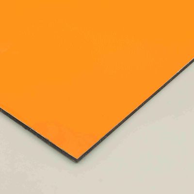 Antibatterico Acp arancione Rivestimento 8x4 Lato composito di alluminio Acp Lato esterno Alu Spessore 0,4 cm