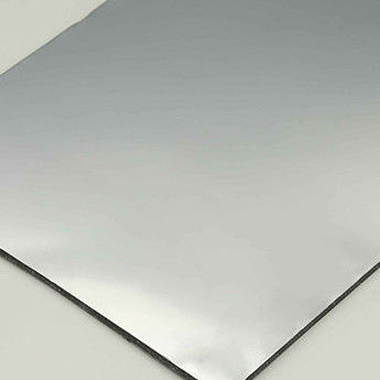 Pannello Composito in Alluminio Specchio Argento 4mm Rivestito in PVDF per Applicazioni Interne ed Esterne