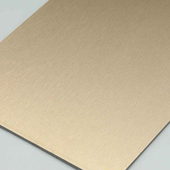 4MM 1,22 X 2,44m Rivestimento per abitazioni In argento spazzolato Acm pannelli compositi esterni in HDPE