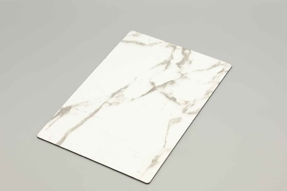Produttore di pannelli compositi in alluminio con texture di marmo bianco resistente ai graffi 4MM 1.22*2.44m