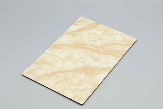 Saloni di bellezze Negozi Beige Pietra Marmo Acp Foglio Aluminio Composito Acm Foglio Bianco