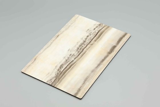 Pannello composito in alluminio marmorizzato antigraffio ignifugo A2 per rivestimento di pareti esterne
