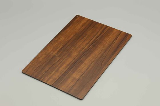 Pannelli in alluminio effetto legno non graffiati con rivestimento PVDF per design esterno o interno Pannelli compositi in metallo Alu da 0,4 cm