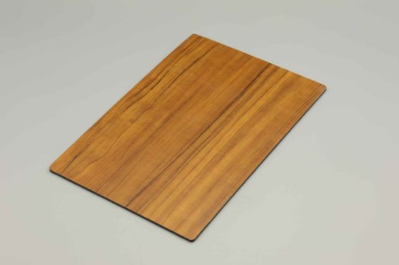 Pannello composito in alluminio di legno da 4 mm, foglio ACP, di lunghezza 2440 mm, isolamento acustico e grade antincendio B1 A2