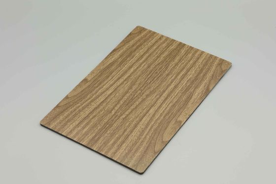 Fassate residenziali pannello composito in alluminio di legno di noce pannelli metallici esterni 1000 mm