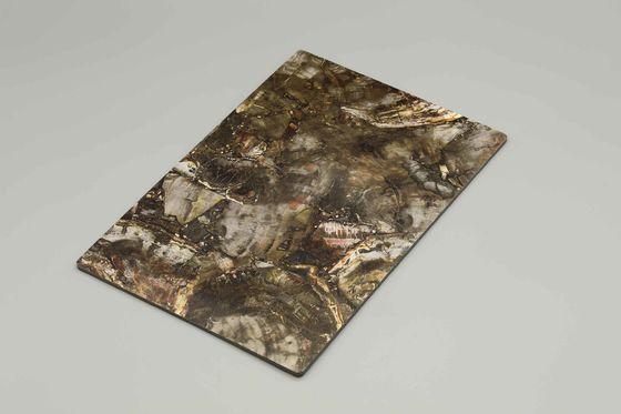 Pannello composito in alluminio Acp in marmo antigraffio Pvdf Terrazzo per la costruzione di pareti esterne e pannelli interni per rivestimenti murali