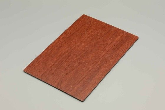 Resistente agli graffi Noble Cherry Grano di legno di alluminio pannello composito foglio di legno acp 4MM 1,22 * 2,44m