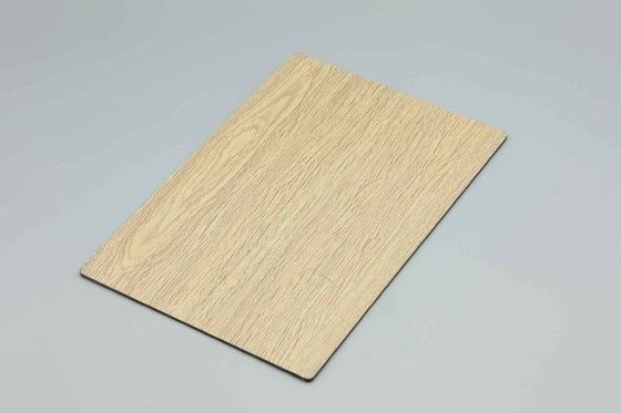 Pannello composito in alluminio con rivestimento in legno di acero bianco rivestito in Pvdf da 3 mm per rivestimenti di pareti esterne Acp Panelling