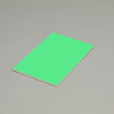 Pannelli di alluminio a prova di fuoco in foglio Acp verde chiaro Pannelli compositi a prova di fuoco