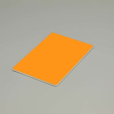 pannello composito di alluminio arancione HDPE a prova di fuoco di grado B1 rivestimento esterno ignifugo