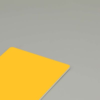 Pannello composito in alluminio PVDF avorio di 4 mm per rivestimento di pareti a tenda esterne