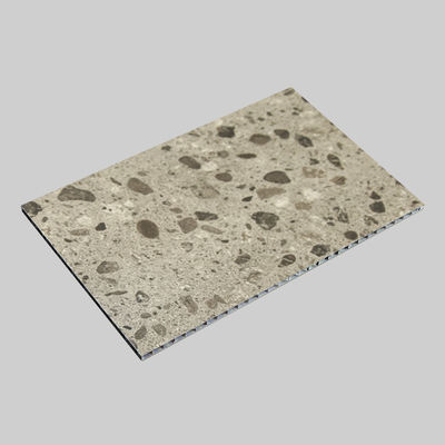 Anti-graffio Dark Terrazzo Aluminum Honeycomb Board 3 mm Rivestimento di parete esterno 1.22 x 2.44m
