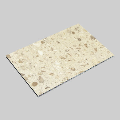 Pannello composito in alluminio terrazzo beige ignifugo da 3 mm A2 | 1220×2440mm