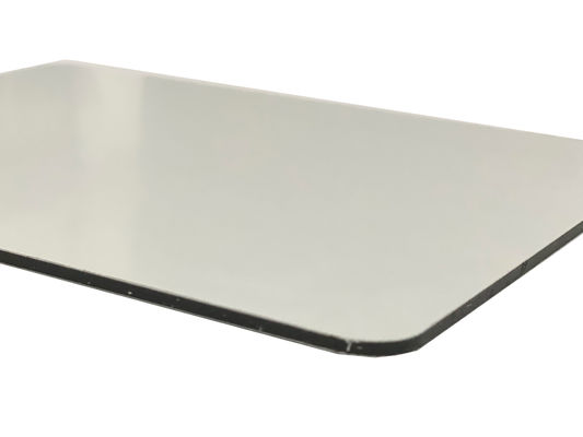 Pannello di foglio Acp esterno bianco personalizzato spessore 3 mm 4 mm rivestimento Acp per case / edifici pelle di alluminio 0,18 mm