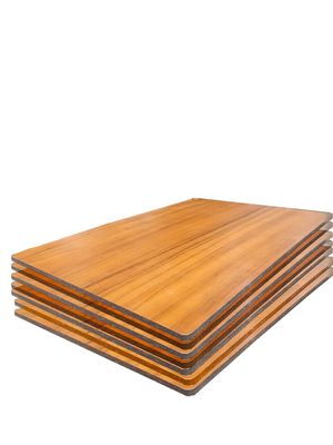 Pelle in alluminio 0,20 mm 4 mm Acp Bello aspetto Granello di legno toccante pannello composito in alluminio per la fabbricazione di cartelloni