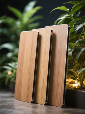 Finitura legno FR Pannelli compositi in alluminio ACP Esterno Ampie doghe Rivestimento per cancelli