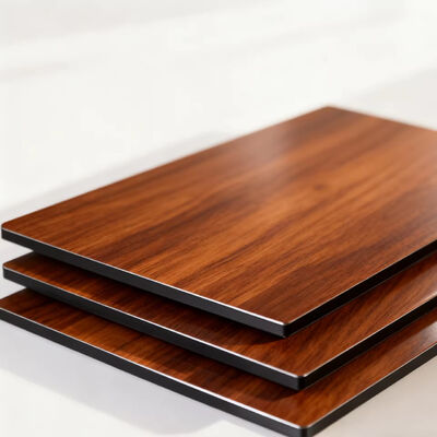 Pannello composito in alluminio Jixiang Siji 3D bifacciale in legno | ACP con texture legno d'ulivo | Nucleo ignifugo B1 da 4 mm